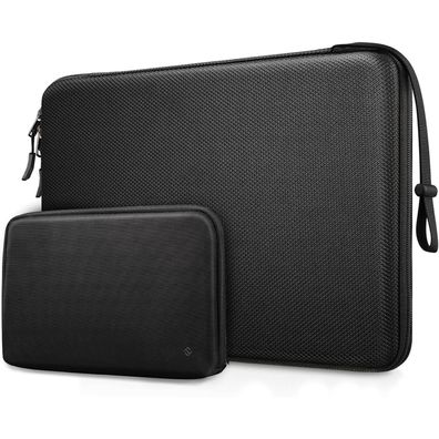 FINPAC Laptop Tasche Hartschalen Schutzhülle für 15-16 Zoll Laptops, Schwarz
