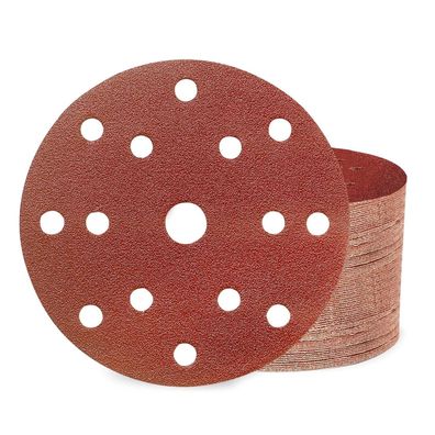 Huopueit 50er Schleifpapier 150mm Klett 80 Körnung 15 Loch für