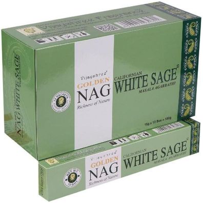 Vijayshree Räucherstäbchen Golden Nag Californian White Sage 15gr