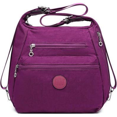 KONO Damen 3-in-1 Rucksack Tasche wandelbar, wasserdicht, Anti-Diebstahl