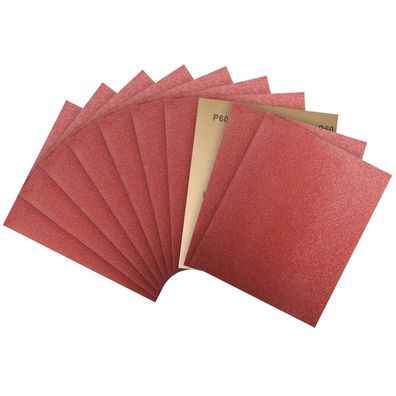PMIQSA Schleifpapier Set (10 Stück, 23x28 cm, Körnung 60) für Grob- und