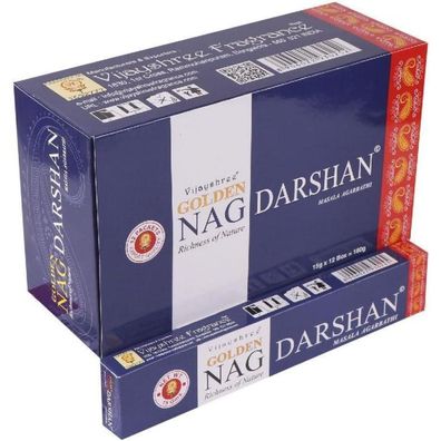 Vijayshree Räucherstäbchen Golden Buddha 15gr. Unparfümiert - 1 Packung