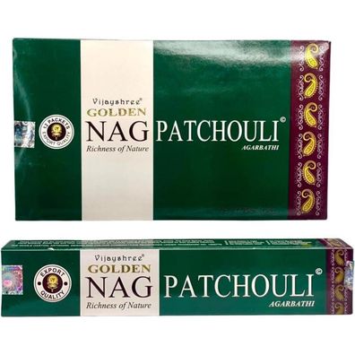 Golden Nag Patchouli Räucherstäbchen Agarbathi, 180g
