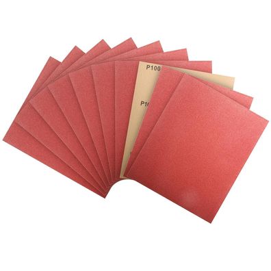 PMIQSA Schleifpapier Set (10 Stück, 23x28 cm, Körnung 100) für Auto, Metall