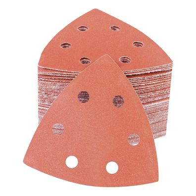 PMIQSA Deltaschleifer Schleifpapier 100 Stück, 400 Körnung, Klett, 93x93x93mm