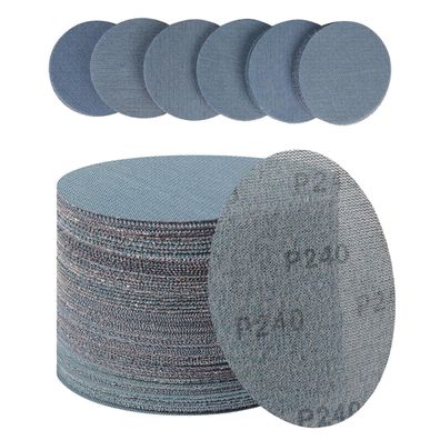 PMIQSA 30tlg. Keramik Schleifpapier Klett 150mm 240 Körnung für