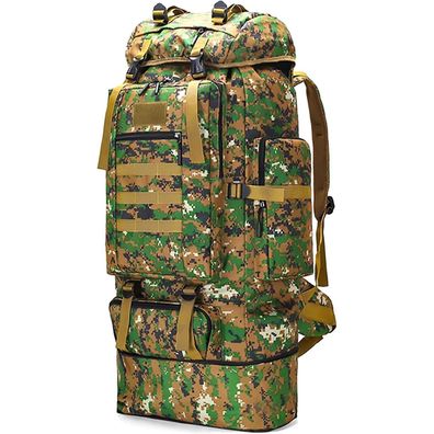 Kabxhueo 100L Trekkingrucksack Herren Militär Armee Rucksack Wasserdicht
