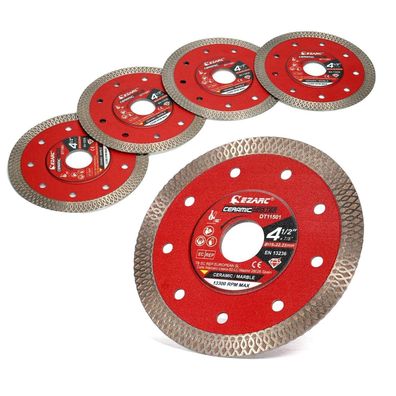 EZARC Diamant Trennscheibe 115 mm Superdünn, 5 Stück für Fliesen, Keramik