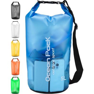 Henrycares Wasserdichte Dry Bag Tasche - 5L Himmelblau - Perfekt für