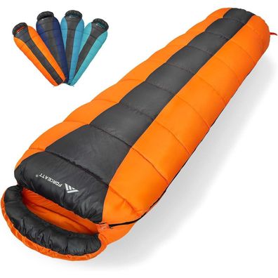 Forceatt Mumienschlafsack für Erwachsene - 1400g, 3 Jahreszeiten, wasserdicht