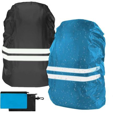 flintronic Regenschutz für Rucksäcke, 2 Stück, wasserdichte und windabweisende