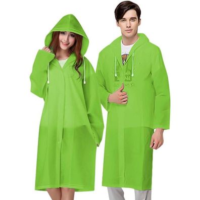 Vicloon Regenponcho 2 Stück Unisex Wiederverwendbar Transparent Regenmantel