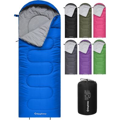 KingCamp Oasis Deckenschlafsack 220x75cm, wasserabweisend, 3-4 Jahreszeiten