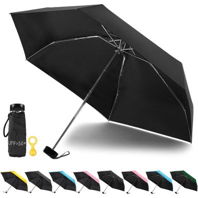 Vicloon Mini Regenschirm, Pocket Taschenschirm, Sonnenschutz, UV-Faltender