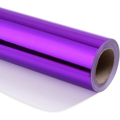 Ruspepa Lila Metallic-Geschenkpapier - Einfarbig, Perfekt für Halloween