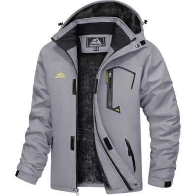Tacvasen Herren Winterjacke Wasserdicht Winddicht Warm mit Kapuze und