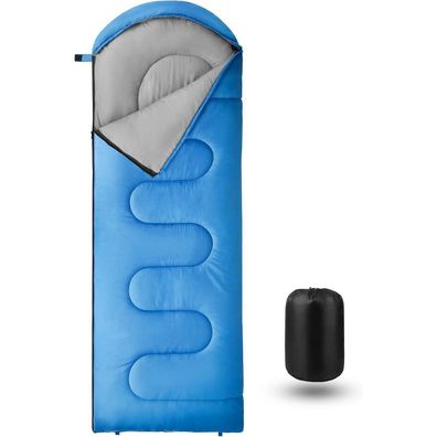 Forceatt 4 Jahreszeiten Deckenschlafsack, 2.4KG, Blau - Ideal für Camping