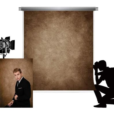 Kate Dunkelbrauner Textur Fotografie Hintergrund, 2.5x2.5m, Zusammenklappbar