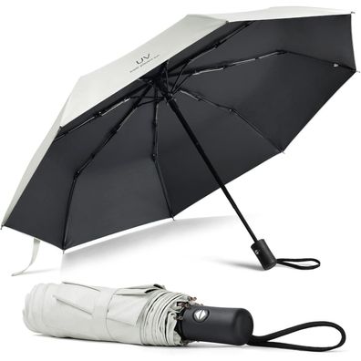 Vicloon Regenschirm Taschenschirm Auf-Zu-Automatik, Sturmfest, 210T