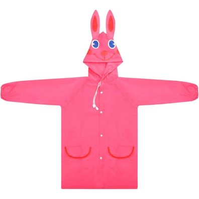 Vesaneae Kinder Regenmantel mit Kapuze, Rosa, Wasserdicht, für Jungen