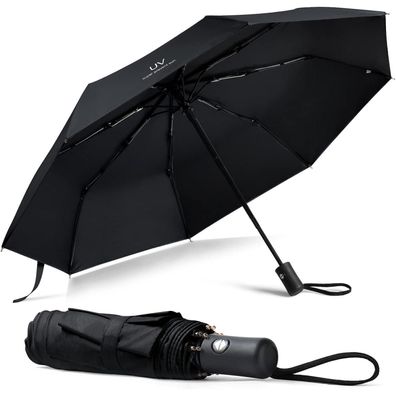 Vicloon Regenschirm Taschenschirm Auf-Zu-Automatik Sturmfest 210T