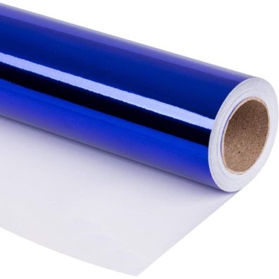 Ruspepa Royal Blue Metallic Geschenkpapier - 76 cm x 10 m - Hochglanz
