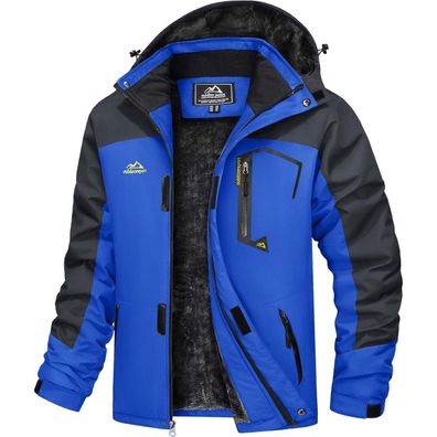Tacvasen Herren Winterjacke Blau 3XL: Wasserdicht, Winddicht, Warm mit