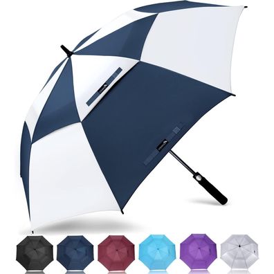 ZOMAKE XL/XXL Regenschirm Groß Sturmfest 157CM, Großer Golfschirm für Herren
