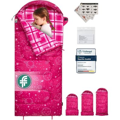 KingCamp Kinderschlafsack Flanell, leicht, wasserdicht, kompakt, 4