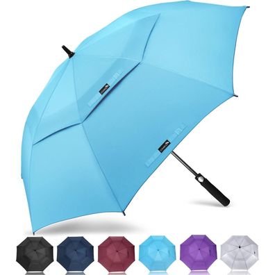 ZOMAKE XL/XXL Regenschirm Groß Sturmfest, Großer Golf Regenschirm für Herren