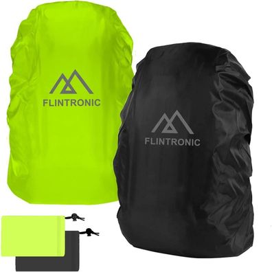 flintronic 2er Pack Rucksack Regenhülle wasserdicht, windabweisend mit