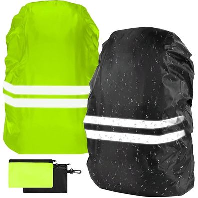flintronic 2er Pack Rucksack Regenhülle wasserdicht, windabweisend mit