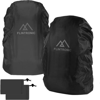 flintronic Regenschutz für Rucksäcke, 2 Stück, wasserdichte und windabweisende