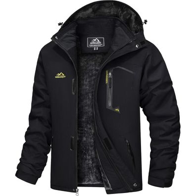 Tacvasen Herren Winterjacke Wasserdicht Winddicht Warm mit Fleece-Futter und