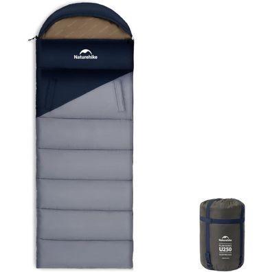 Naturehike Deckenschlafsack mit Kapuze, leicht & bequem für Camping