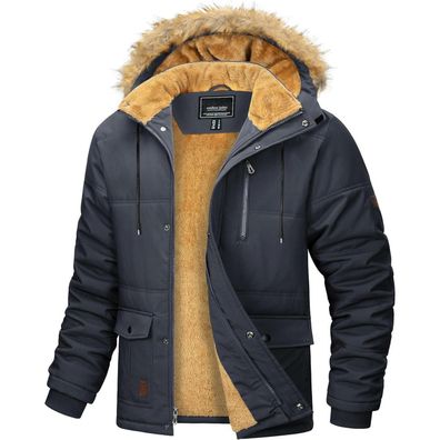 Magcomsen Herren Winter Parka Jacke - Winddicht, Warm, Wasserabweisend, mit