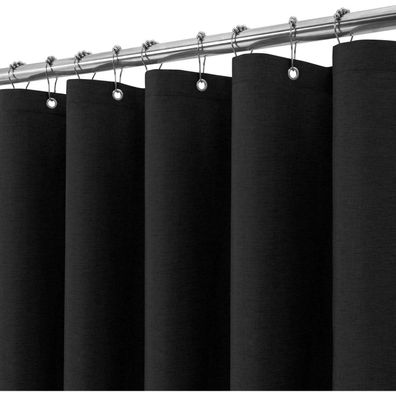 Vanzavanzu Duschvorhang Leinen Stoff Textil Wasserdicht Anti Schimmel mit