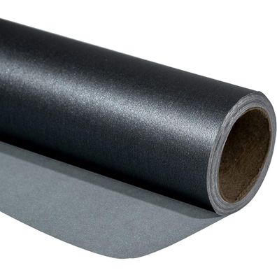 Ruspepa Schwarzes Mattes Geschenkpapier Minirolle - Perlmutt Glanzpapier für