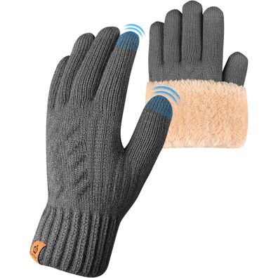 Arfnkim Damen Winterhandschuhe mit Fleecefutter, Touchscreen, Warme