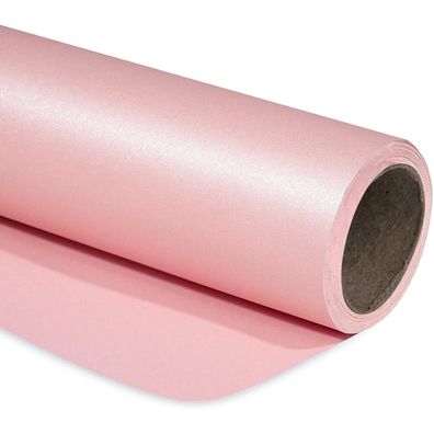 Ruspepa Rosa Mattes Geschenkpapier - Mini-Rolle, 43,2 cm x 10 m, Perlmutt