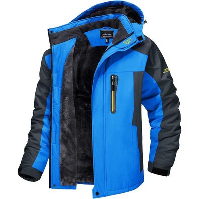 Magcomsen Herren Winter Fleecejacke - Warme, gefütterte Outdoor-Funktionsjacke