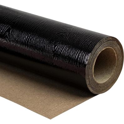 Ruspepa Geschenkpapierrolle Glänzend Schwarz - Vielseitig für jeden Anlass