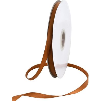 Toniful Satinband Warmbraun 10mm, 91 Meter - Dekoration, Geschenkband