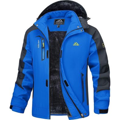 Magcomsen Herren Winterjacke Warm Gefüttert Wasserdicht Skijacke Outdoor