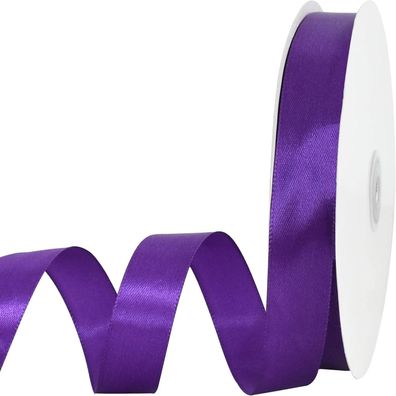 Toniful Satinband 2,2 cm x 91 m - Dünnes, einfarbiges Stoffband für