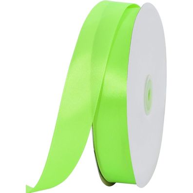 Toniful Satinband Neongrün 2,5 cm x 91 m - Vielseitig für Geschenke, Basteln