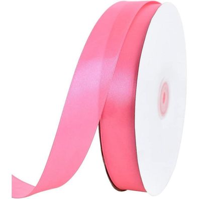 Toniful Satinband 2,5 cm x 91 m - Einseitig, einfarbig, ideal für