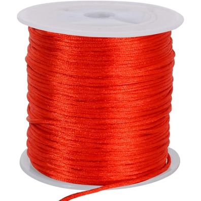 Toniful 1,5mm x 45,7m rote Nylonschnur - Vielseitig für Schmuck, Nähen und