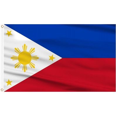 AhfuLife Philippinen Flagge 150 x 90 cm, 2 Stück, Leuchtende Farben