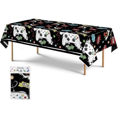 Wernnsai Videospiel Tischdecke 137x274cm - Gaming Geburtstags Party Deko für